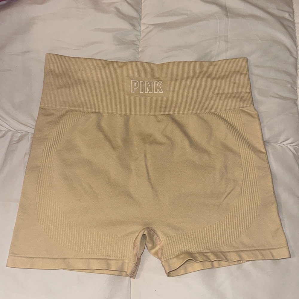 Pink Victoria secret seamless shorts.